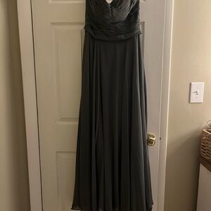 Elegant Gray Evening Gown